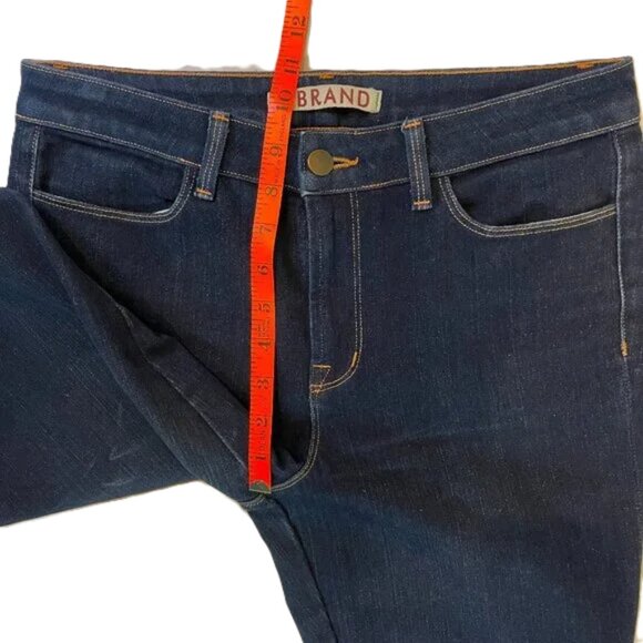 J Brand Bardot Pedal Pusher Capri Jeans Dark Wash 4 Way Stretch Size 29 - Picture 4 of 8